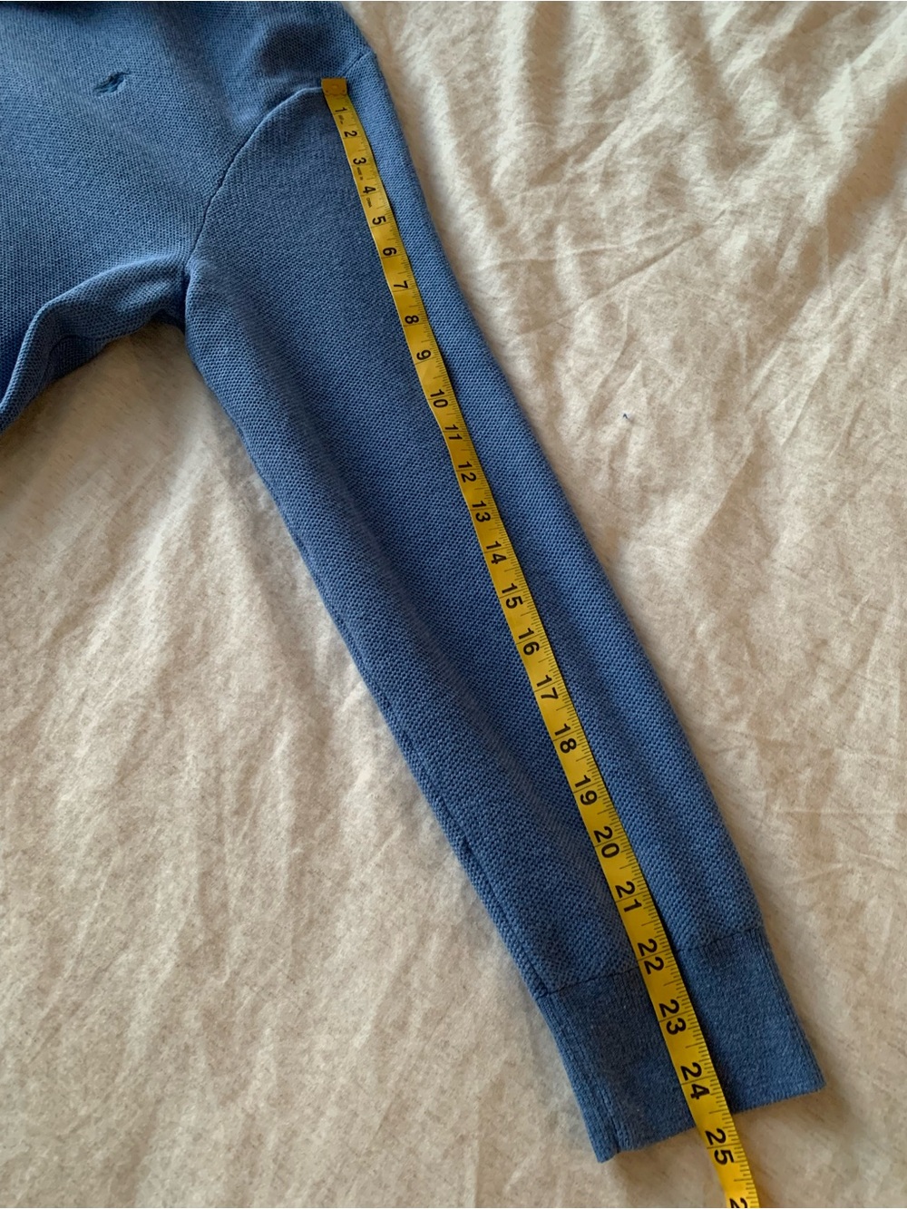 Polo by Ralph Lauren 100% Pima Cotton Quarter-Zip Men's Blue Sweater size XL - Picture 9 of 10